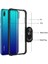 Huawei Y7 Prime 2019 Uyumlu Kılıf Standlı Yüzüklü Şeffaf Metal Ring Ultra Protective Case 4