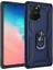 Samsung Galaxy S10 Lite Uyumlu Kılıf Stand Yüzüklü Kapak Military Metal Solid Ring Case 1