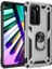 Huawei P40 Pro Uyumlu Kılıf Stand Yüzüklü Kapak Military Metal Solid Ring Case 1