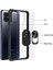 Samsung Galaxy M51 Uyumlu Kılıf Standlı Yüzüklü Şeffaf Metal Ring Ultra Protective Case 5