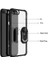 Apple iPhone 7-8 Plus Uyumlu Kılıf Standlı Yüzüklü Şeffaf Metal Ring Ultra Protective Case 4