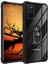 Samsung Galaxy A91 (S10 Lite) Uyumlu Kılıf Standlı Yüzüklü Şeffaf Metal Ring Ultra Protective Case 1