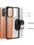 Xiaomi Redmi Note 10 Pro Uyumlu Kılıf Standlı Yüzüklü Şeffaf Metal Ring Ultra Protective Case 3
