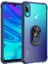 Huawei Y6 2019 Uyumlu Kılıf Standlı Yüzüklü Şeffaf Metal Ring Ultra Protective Case 1