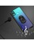 Huawei Y6 2019 Uyumlu Kılıf Standlı Yüzüklü Şeffaf Metal Ring Ultra Protective Case 4