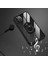 Apple iPhone 11 Pro Max Uyumlu Kılıf Standlı Yüzüklü Şeffaf Metal Ring Ultra Protective Case 5