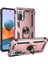 Xiaomi Redmi Note 10 Pro Uyumlu Kılıf Stand Yüzüklü Kapak Military Metal Solid Ring Case 1