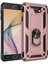 Samsung Galaxy J7 Prime Uyumlu Kılıf Stand Yüzüklü Kapak Military Metal Solid Ring Case 1