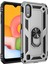 Samsung Galaxy A01 Uyumlu Kılıf Stand Yüzüklü Kapak Military Metal Solid Ring Case 1
