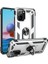 Xiaomi Redmi Note 10 Uyumlu Kılıf Stand Yüzüklü Kapak Military Metal Solid Ring Case 1