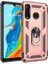 Huawei P30 Lite Uyumlu Kılıf Stand Yüzüklü Kapak Military Metal Solid Ring Case 1