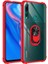 Huawei Y9 Prime 2019 Uyumlu Kılıf Standlı Yüzüklü Şeffaf Metal Ring Ultra Protective Case 1