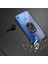 Huawei Y6S 2019 Uyumlu Kılıf Standlı Yüzüklü Şeffaf Metal Ring Ultra Protective Case 3