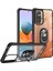 Xiaomi Redmi Note 10 Pro Uyumlu Kılıf Standlı Yüzüklü Şeffaf Metal Ring Ultra Protective Case 1