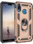 Huawei P20 Lite Uyumlu Kılıf Stand Yüzüklü Kapak Military Metal Solid Ring Case 1