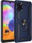 Samsung Galaxy A31 Uyumlu Kılıf Stand Yüzüklü Kapak Military Metal Solid Ring Case 1