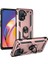 Oppo Reno 5 Lite Uyumlu Kılıf Stand Yüzüklü Kapak Military Metal Solid Ring Case 1