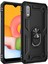 Samsung Galaxy A01 Uyumlu Kılıf Stand Yüzüklü Kapak Military Metal Solid Ring Case 1
