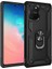 Samsung Galaxy S10 Lite Uyumlu Kılıf Stand Yüzüklü Kapak Military Metal Solid Ring Case 1