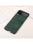 Samsung Galaxy Z Flip4 Green Için Iki Renkli Litchi Doku Kılıfı( Yurt dışından ) 1
