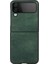 Samsung Galaxy Z Flip4 Green Için Iki Renkli Litchi Doku Kılıfı( Yurt dışından ) 3