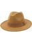 Düz Üst Fedora Şapkası Bej (Yurt Dışından) 1