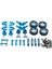 Metal Yükseltme Kiti Şok Emicisi Wltoys Için Dıy Değiştir 284131 1/28 K989 K999 Rc Mavi 1