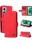 Xiaomi Redmi Için Cilt Fe Kılıfı Not 11E / 10 + 5g Kırmızı 2