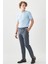 ALTINYILDIZ CLASSICS Erkek Lacivert-gri Ekstra Slim Fit Dar Kesim Kırlangıç Yaka Kareli Klasik Takım Elbise 4