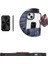 Apple iPhone 13 Uyumlu Kılıf Kapak Ipli Askılı, Metal Stand Yüzüklü Luxury Series Case 3