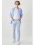 ALTINYILDIZ CLASSICS Erkek Mavi 360 Derece Her Yöne Esneyen Rahat Slim Fit Dar Kesim Pantolon 2