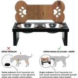 Odun Concept Küçük ve Orta Irk Köpek Mama ve Su Kabı - 2'li Kemik