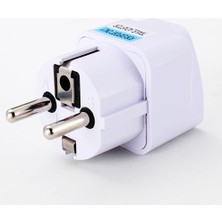 Coverzone ES-5148 Amerikan ve Ingiliz Fişi Dönüştürücü Adaptör (Beyaz)