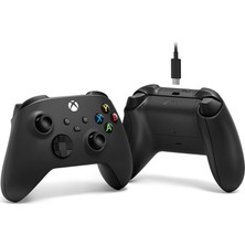 Microsoft Xbox Wireless 9.nesil Siyah Oyun Kumandası ve Type-C Kablosu (1V8-00002)