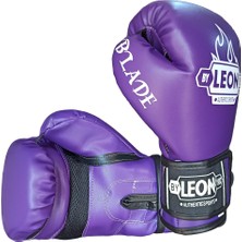 By Leon 1982 Leon Blade Training Boks, Kick Boks ve Muay Thai Eldiveni Mor 8 Oz