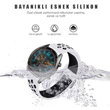 Cool Cold Samsung Galaxy/huawei Gt2 Pro/honor  Dişli (46 Mm-22 Mm) Kayış Ipeksi Yumuşak Delikli Kordon