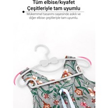 Morpanya Sweet 48 Adet Bebek Elbise Askısı 30 cm Fiyonklu Kelebek Bebek Çocuk Kıyafet Askısı