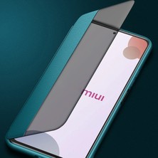 ZSZH Xiaomi Redmi K50 Turuncu Için Düz Cilt Deri Kasa