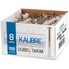 Made Kalibre Dübel Takımı 8 mm 100 Adet