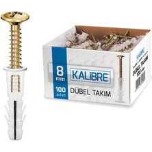 Made Kalibre Dübel Takımı 8 mm 100 Adet