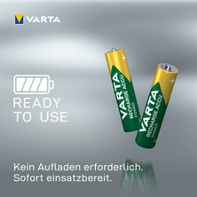 Varta 800MAH Aaa Şarjlı Ince Pil (2 Adet Pil) 800 Mah