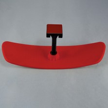 Takgör Pırlanta-6 Eğik Kollu Universal Dikiz Aynası 27X7 cm Kırmızı