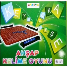 Zekice Ahşap Kelime Oyunu Scrable Kelime Türetme Oyunu