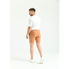 Moviment Camel Regular Fit Dikiş Detay Cepli Şort