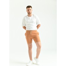 Moviment Camel Regular Fit Dikiş Detay Cepli Şort