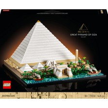 LEGO Architecture Mimari Simgeler Koleksiyonu: Keops Piramidi 21058 - Yetişkinler Için Koleksiyonluk Model Yapım Seti (1476 Parça)