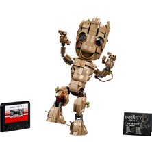 LEGO Marvel Ben Groot 76217 - 10 Yaş ve Üzeri Çocuklar Için Koleksiyonluk Bebek Groot Yapım ve Sergileme Modeli (476 Parça)