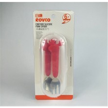 Rovco Bebek Çatal ve Kaşık Takımı C2008 Kırmızı