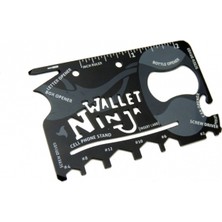 Ninja Wallet Survival Acil Durum Kiti / Kartı - 18 In 1