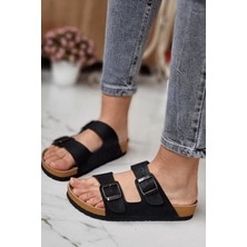 Neon Shoes Unisex Ortopedik Taban Çift Bantlı Tokalı Bay Bayan Sahil Tatil Yazlık Ev Dışarı Terliği